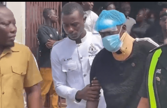 Movie actor Lil Win displays the effects of the May 25 vehicle accident