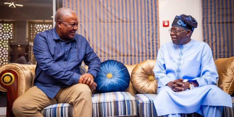Count on my support, I’m here to walk with you – Bola Tinubu to Mahama