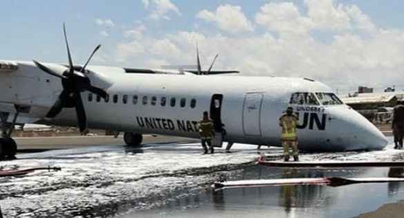 UN plane makes emergency landing after technical hitch