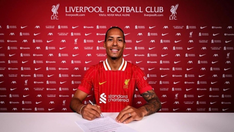 Van Dijk signs new Liverpool contract