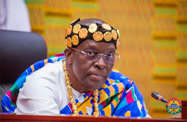 Speaker Bagbin Rebukes Dr. Ayew Afriyie Over Chaos On Tuesday