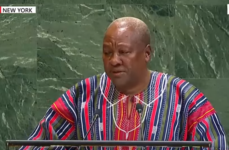 UNGA 2025- Let’s Stop Pretending About Happenings In Gaza- Mahama To World Leaders