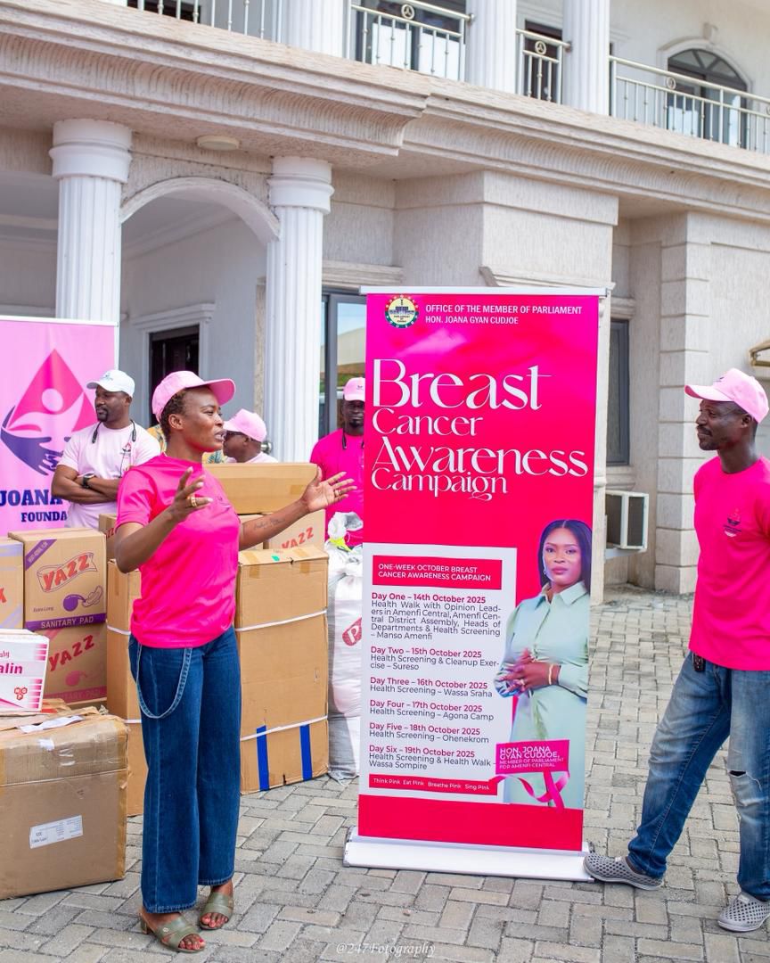 Amenfi Central MP Settles 15-Year Rent For Dominase CHPS Compound, Organizes Breast Cancer Awareness
