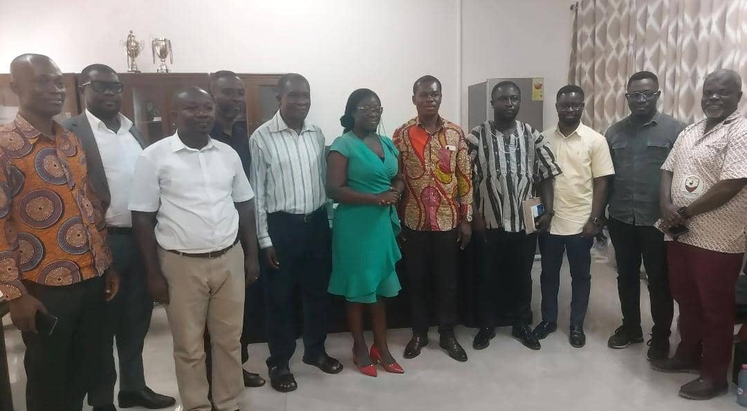 Ajumako DCE tours institutions, pledges support to address challenges