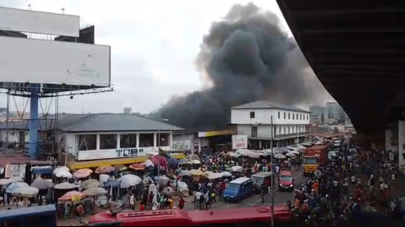 Fire destroys over 50 shops at Kwame Nkrumah Circle