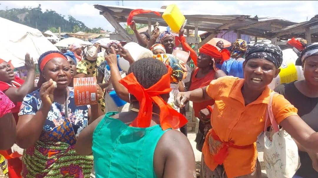 Nyankomasi market women protest alleged GH¢5,000 extortion by DCE