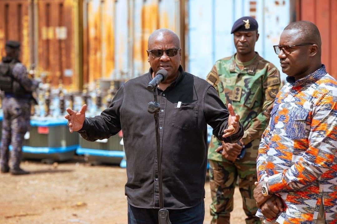 Mahama inspects transformers to boost northern power supply